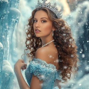 Я сшила праздничное платье.