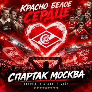 Красно-белое сердце