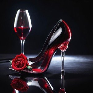 Rose and wine