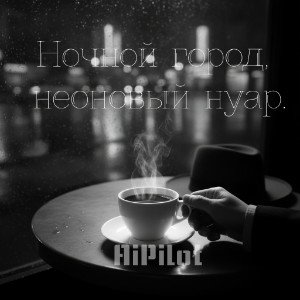 Ночной город неоновый нуар v6