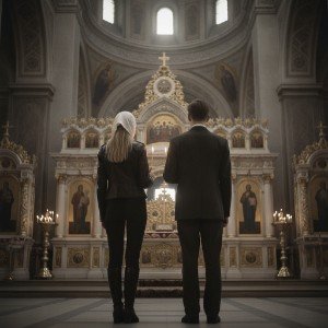 В Казанском - ладан...