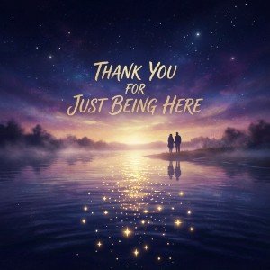 THANK YOU FOR JUST BEING HERE
