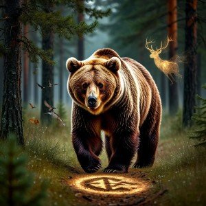 Сказание о том, как Полум-Ойка добыл Медведя