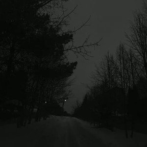 Black winter day