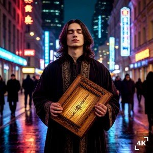 Гусляр в городе