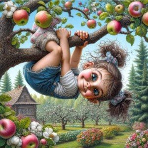 В деревне  у бабушки