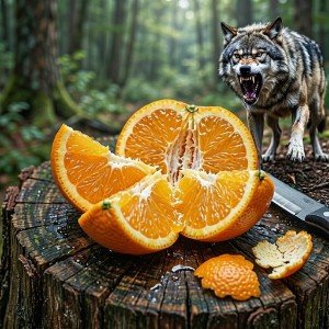 We shared an orange