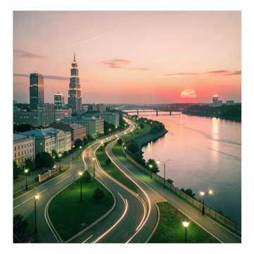 Красноярск над Енисеем
