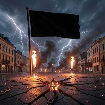Black banner