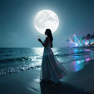 Moonlit Martini