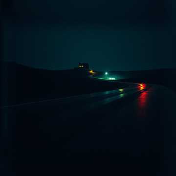 black ice on road