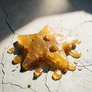 A star made of wax.