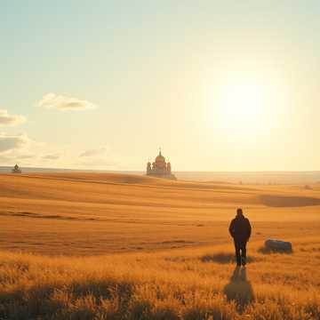 Горят в небе золотые купола