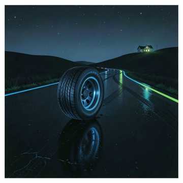 black ice on road