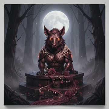 The Woman With the Boar's Head