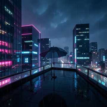 Капли неона