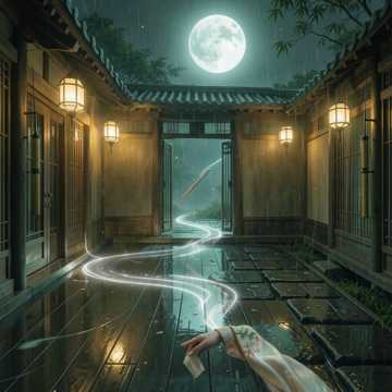 Moonlit Koto Gate