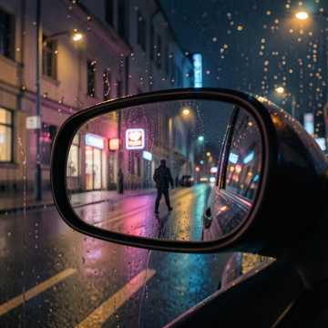 В зеркале заднего вида