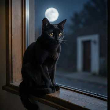 Черная кошка