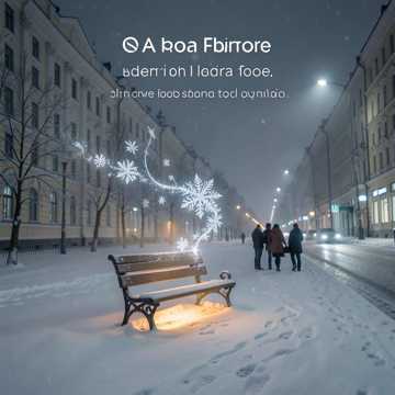 Одинокая снежинка!