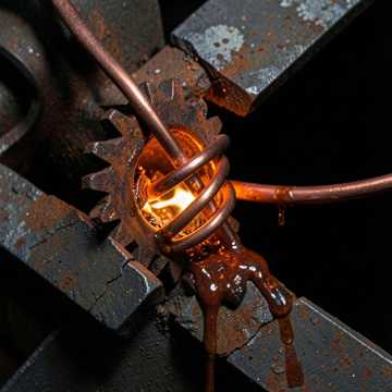 Corroding Frame - Copper Wire Fusion