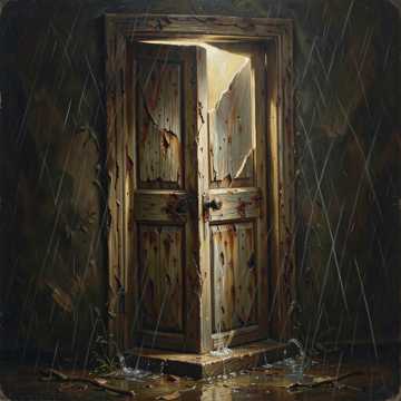 Corroding Frame - Static Gray