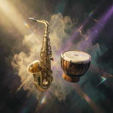 Saxophone and mridangam